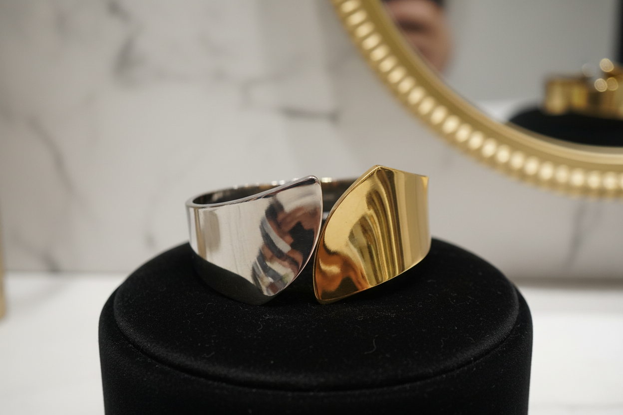 bracelet large bicolore