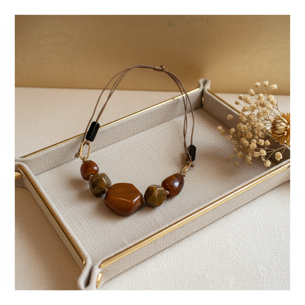 Gros collier en résine