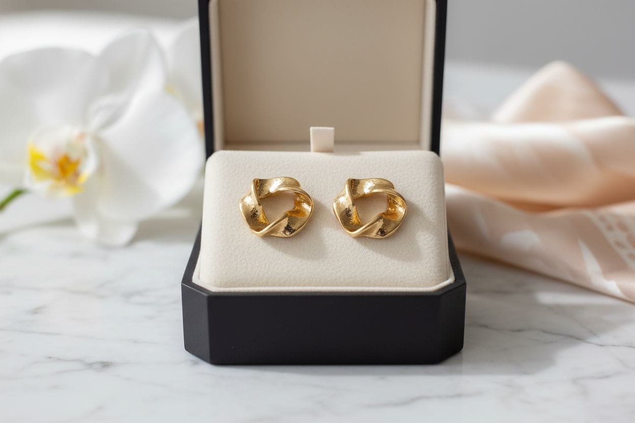 boucle d oreille geometrique