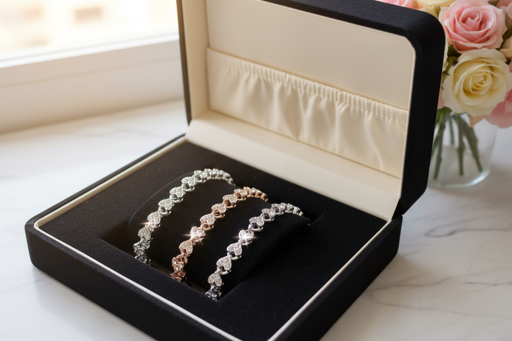 bracelet coeur argent