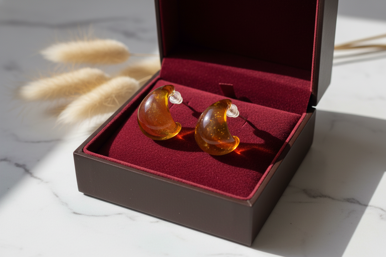 Boucles d’oreilles lune