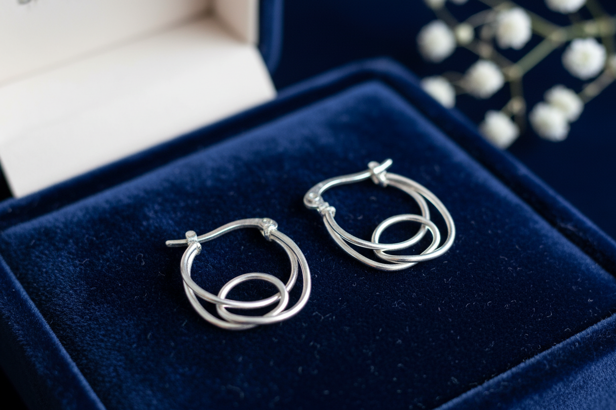 Boucles d’oreilles argent
