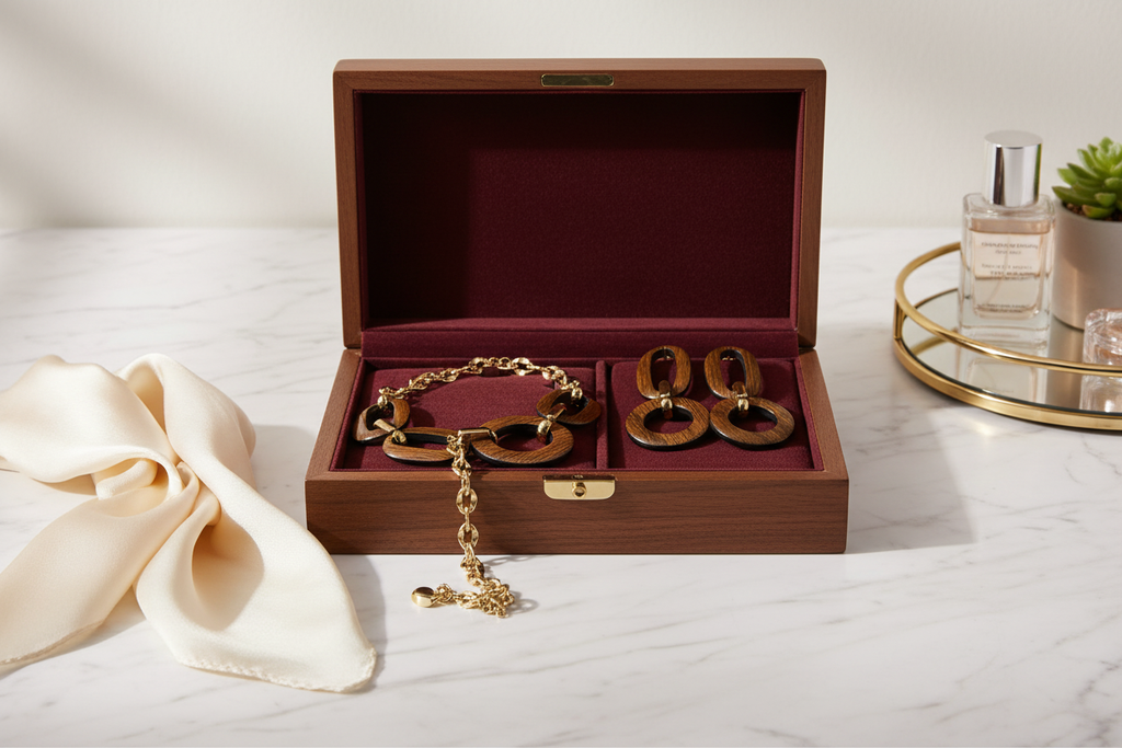 Collier en bois