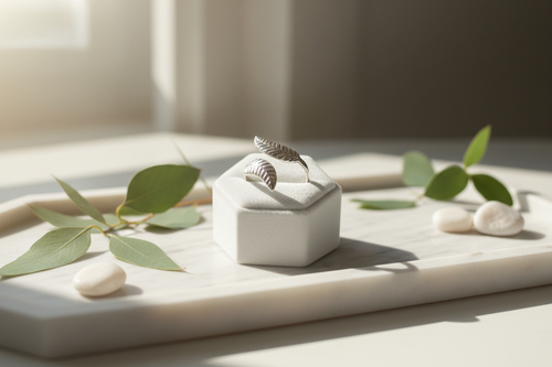 bague feuille