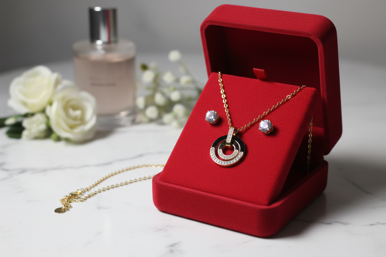 parure collier boucle