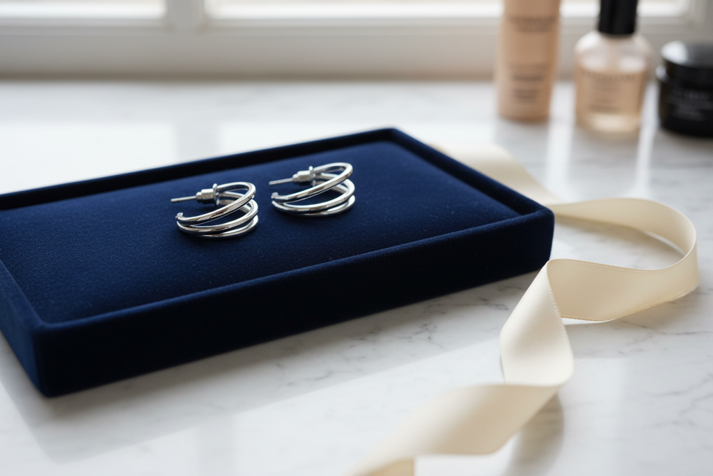 Boucles d’oreilles trois branches