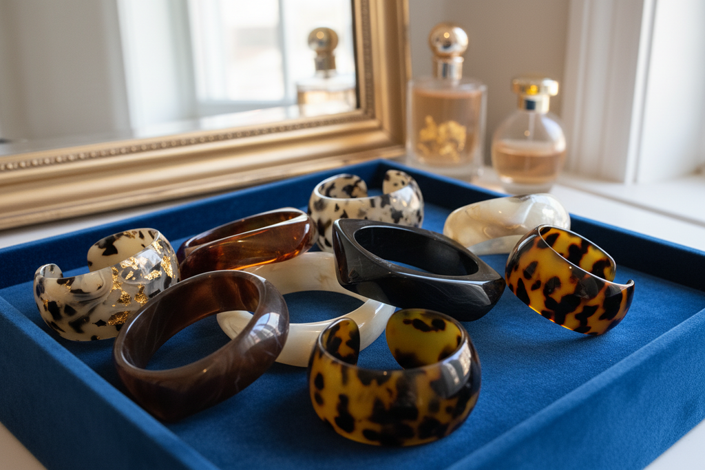 Bracelet résine taches