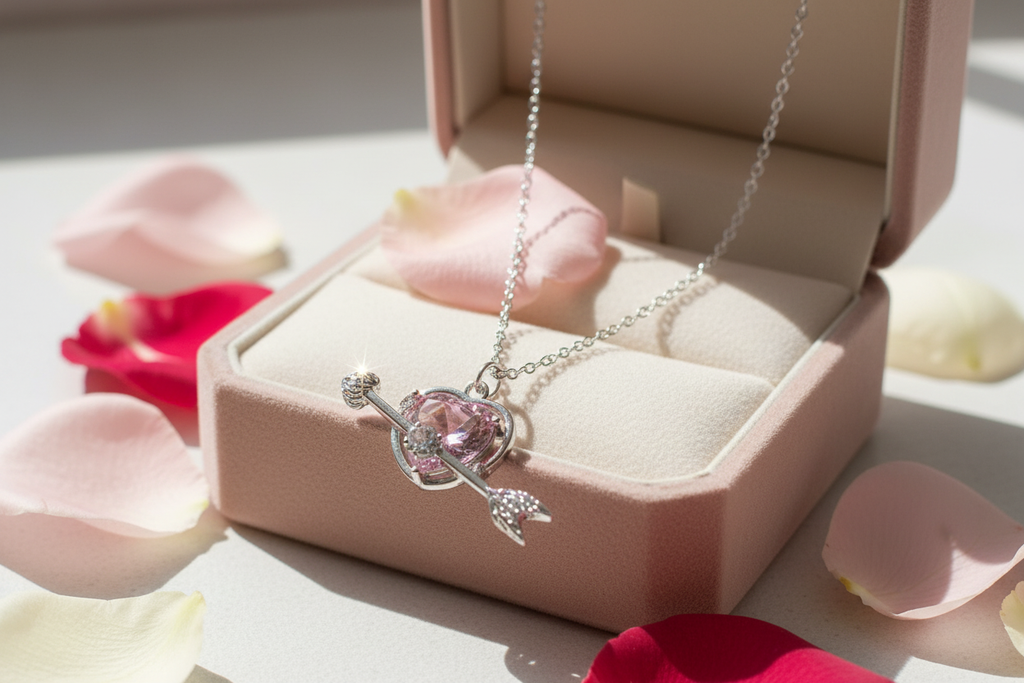 collier fléche coeur
