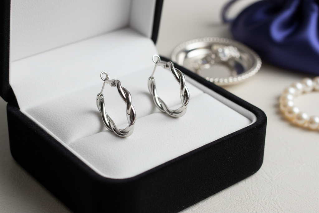 Boucles d’oreilles torsadée
