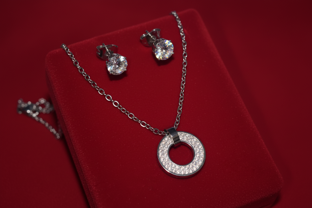 parure collier boucle