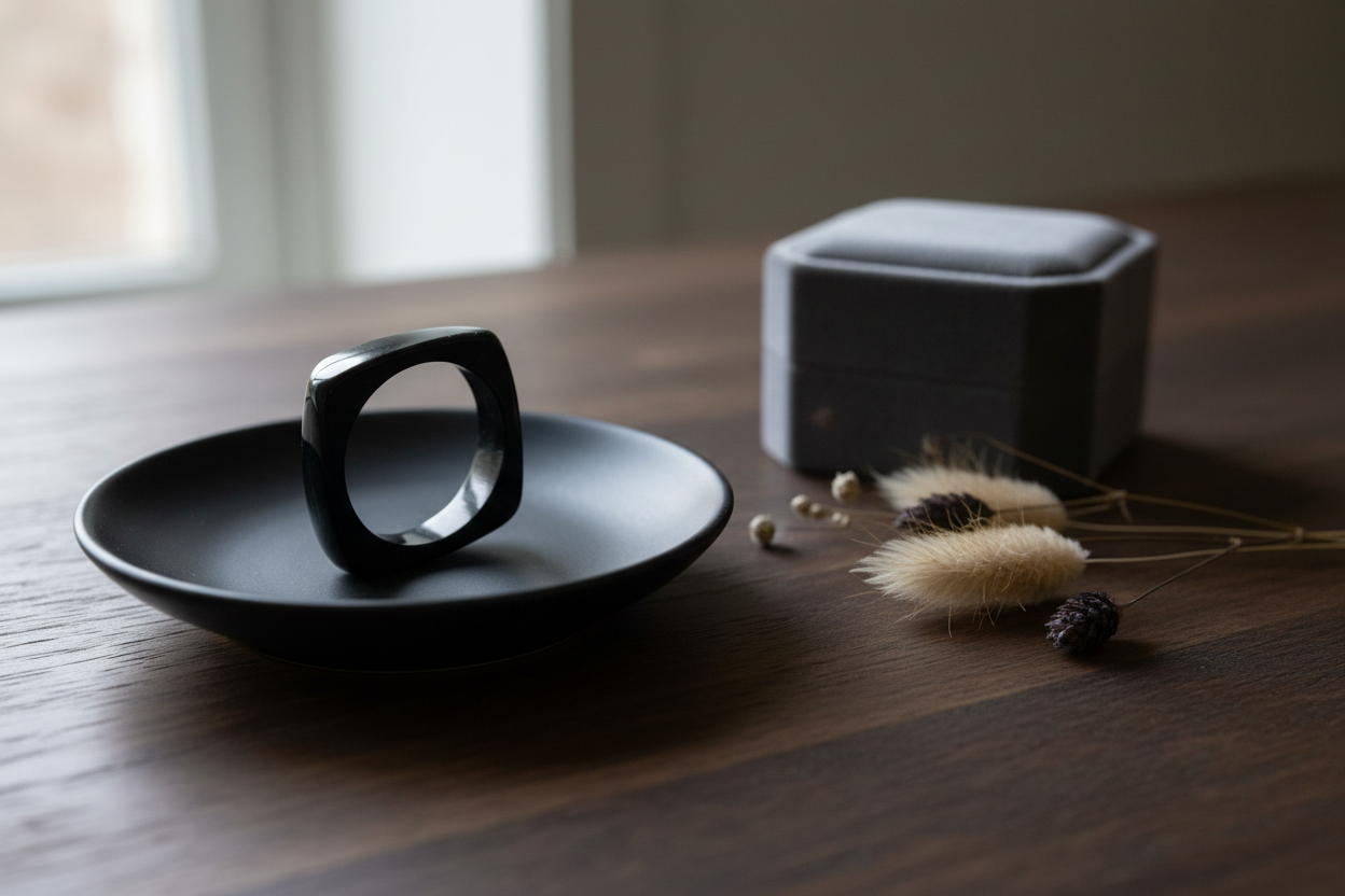 Bracelet octo en résine noire