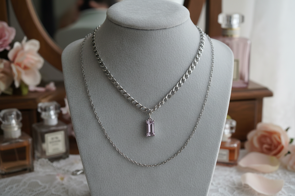 collier double chaine