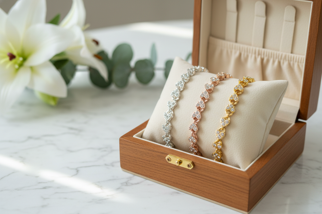 bracelet coeur doré