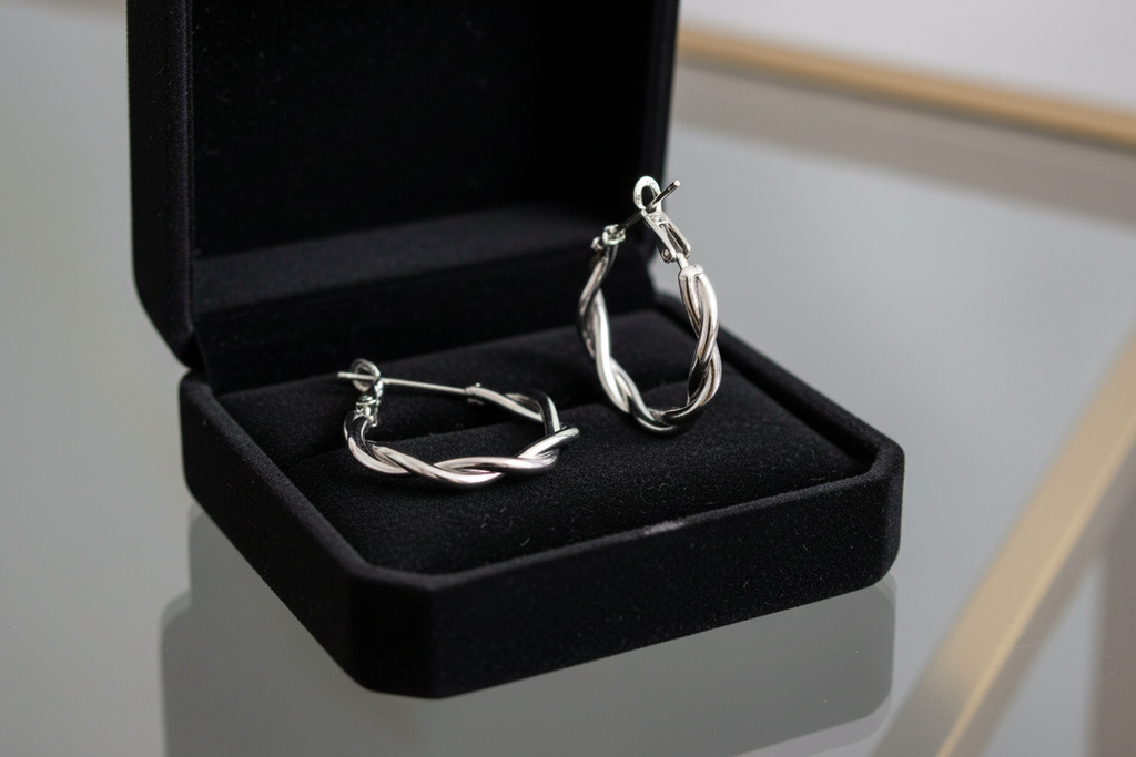 Boucles d’oreilles torsadée