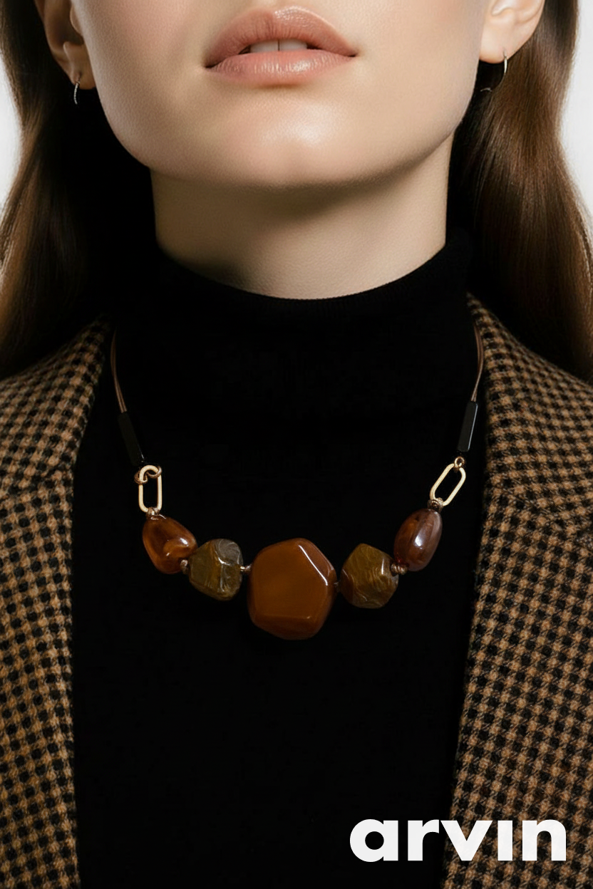 Gros collier en résine