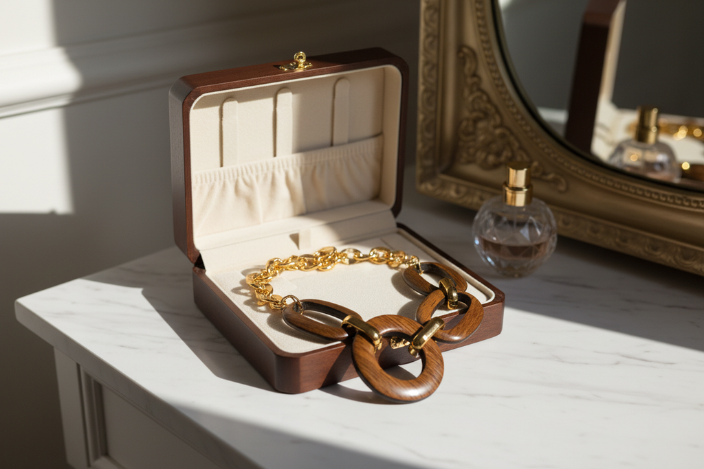 Collier en bois