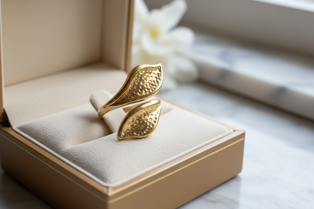 bague feuilles
