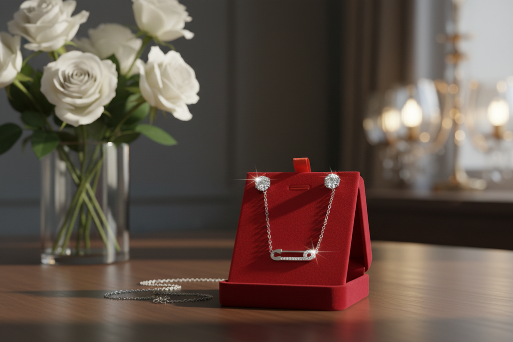 parure collier épingle Lamia