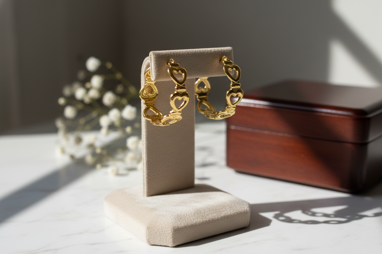 boucle d oreille coeur