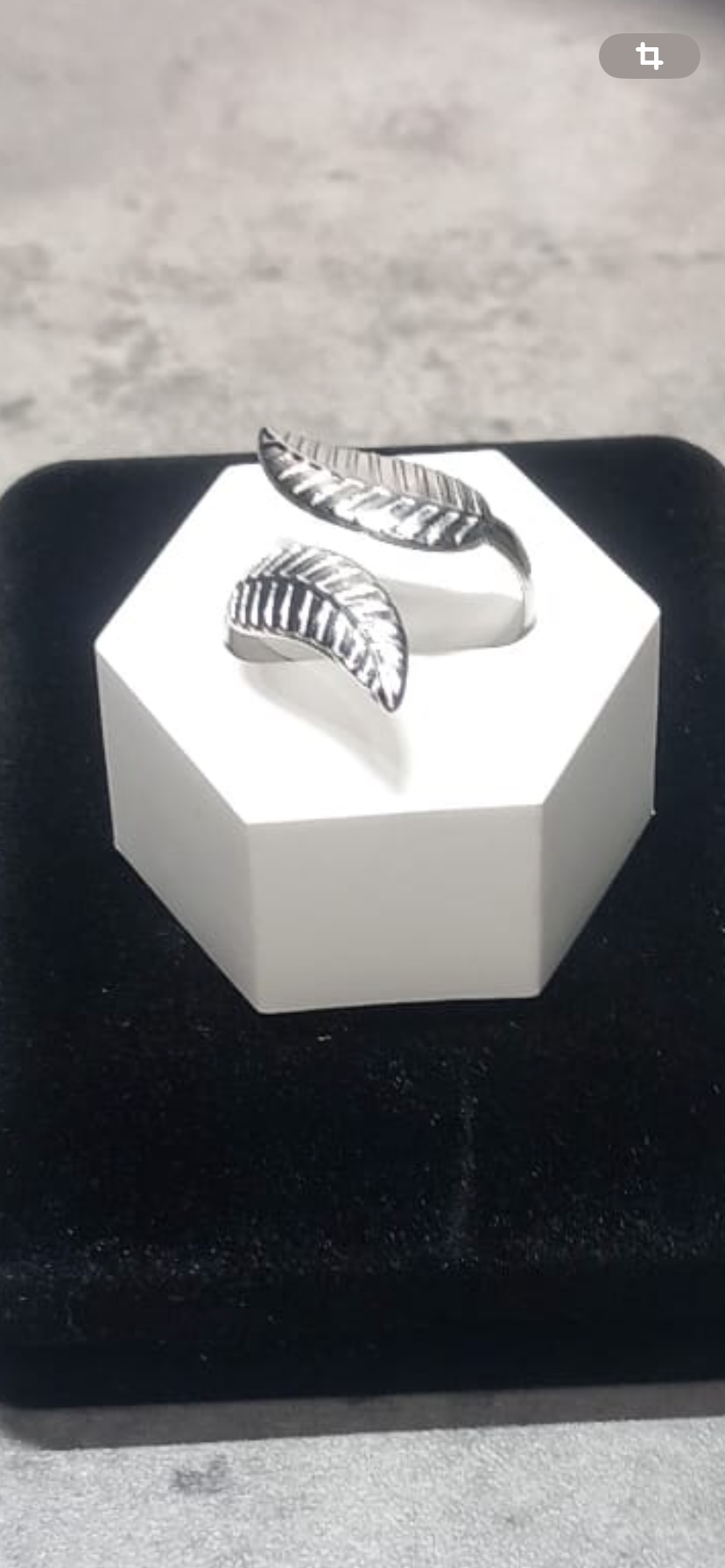 bague feuille