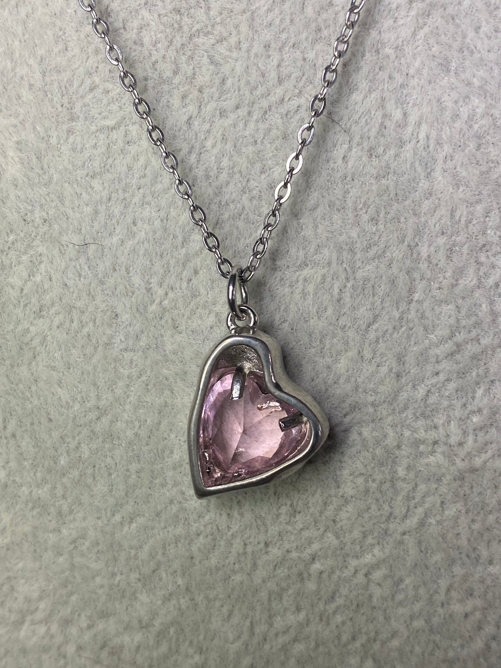 collier cœur penché