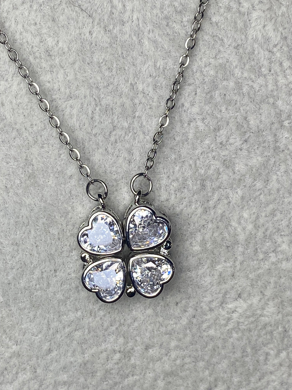 collier trèfle argent