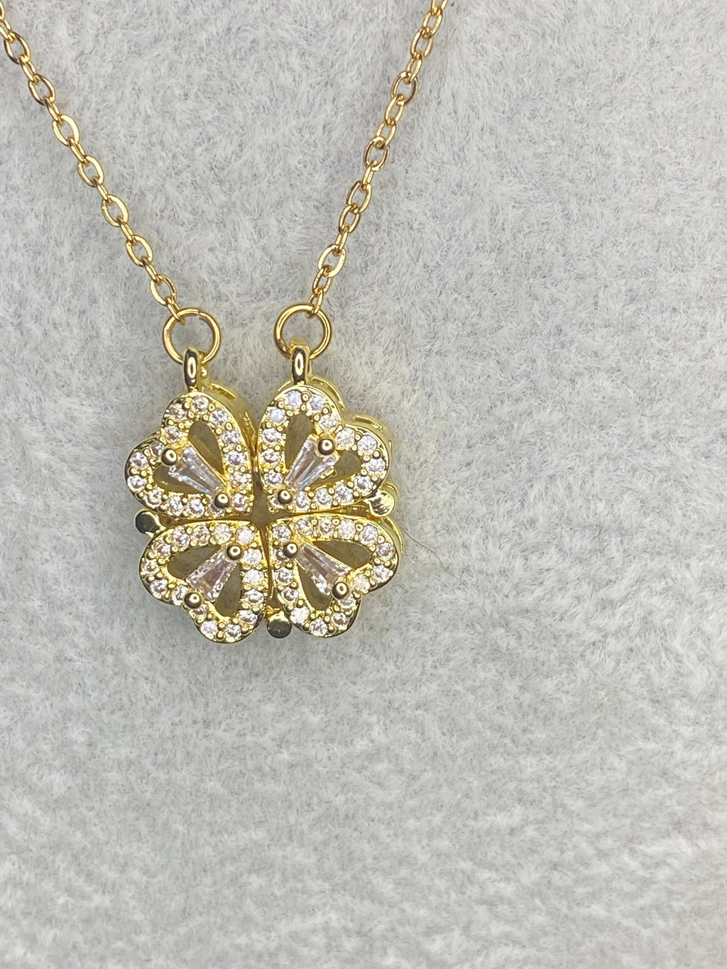 collier trèfle cœur