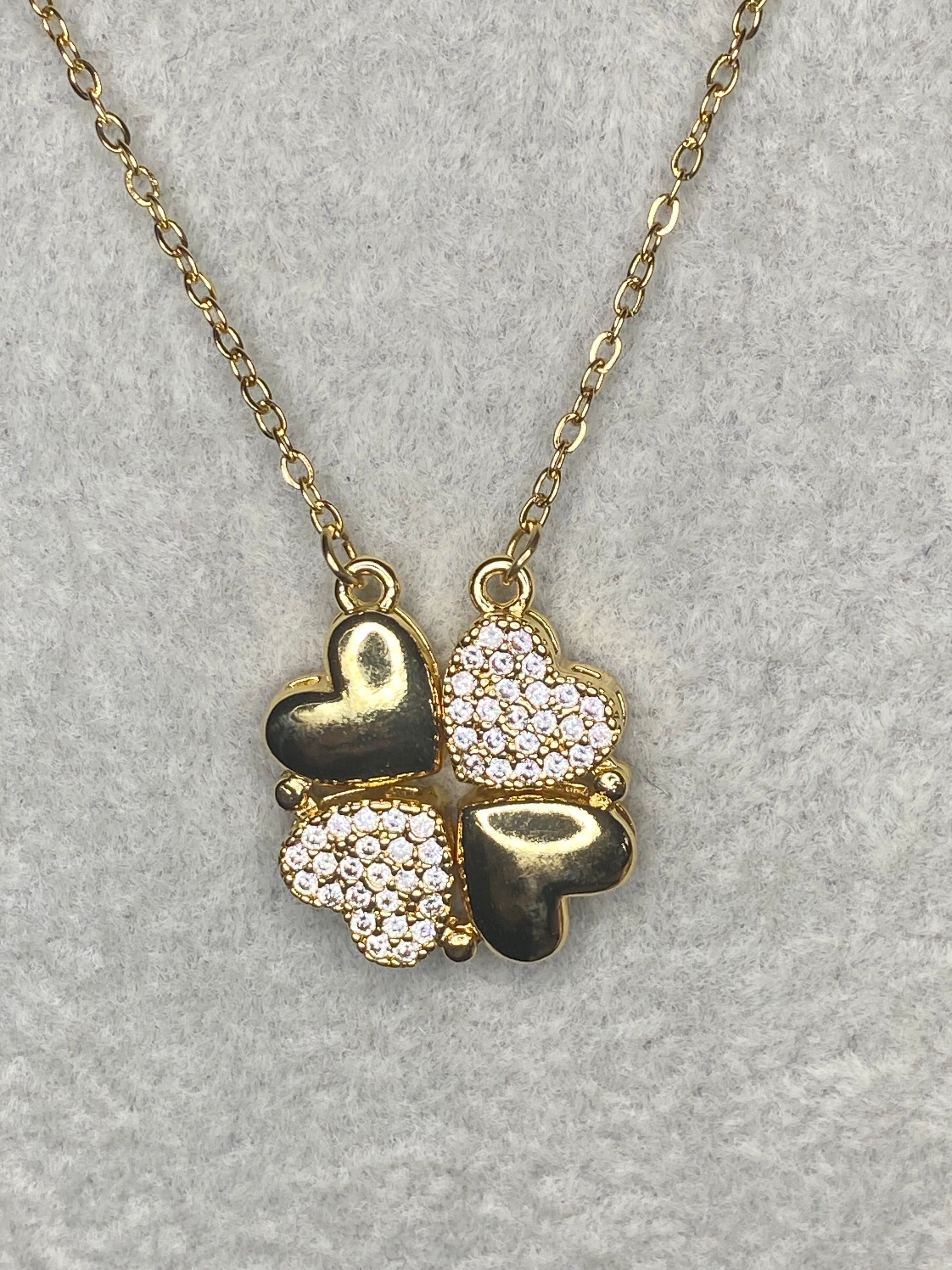 collier trèfle coeur