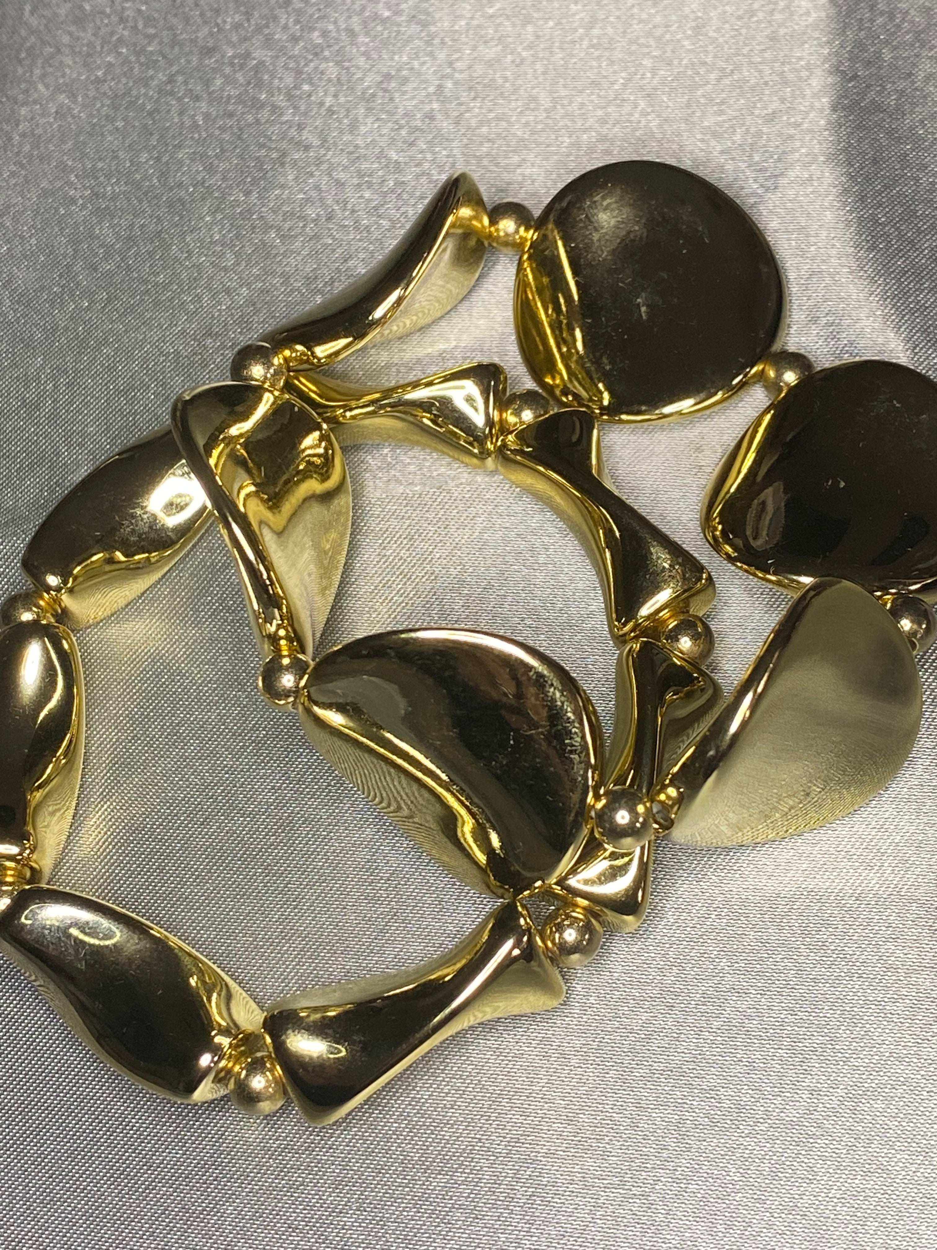 lot de deux bracelet géométrique doré