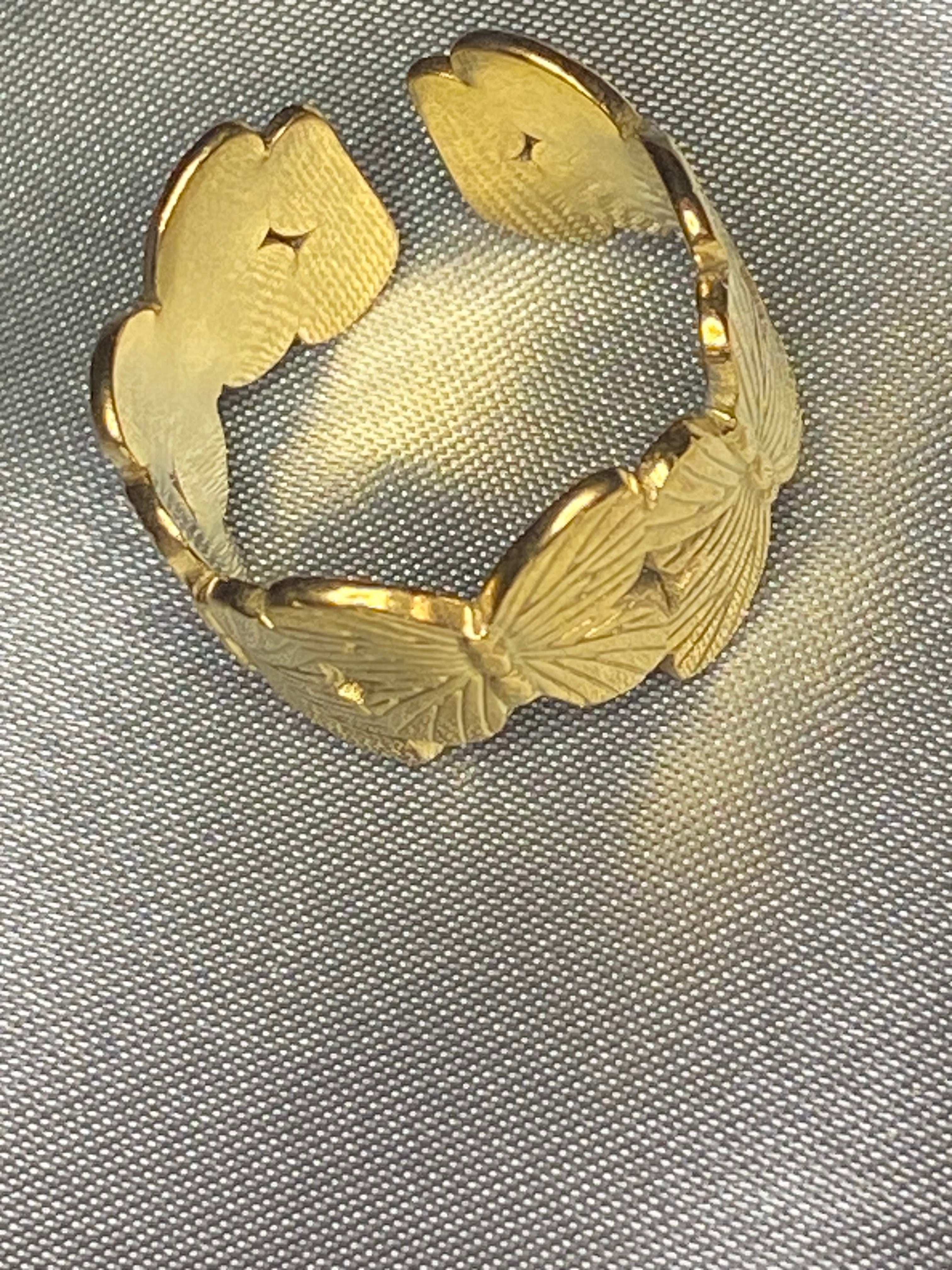 bague largue papillon