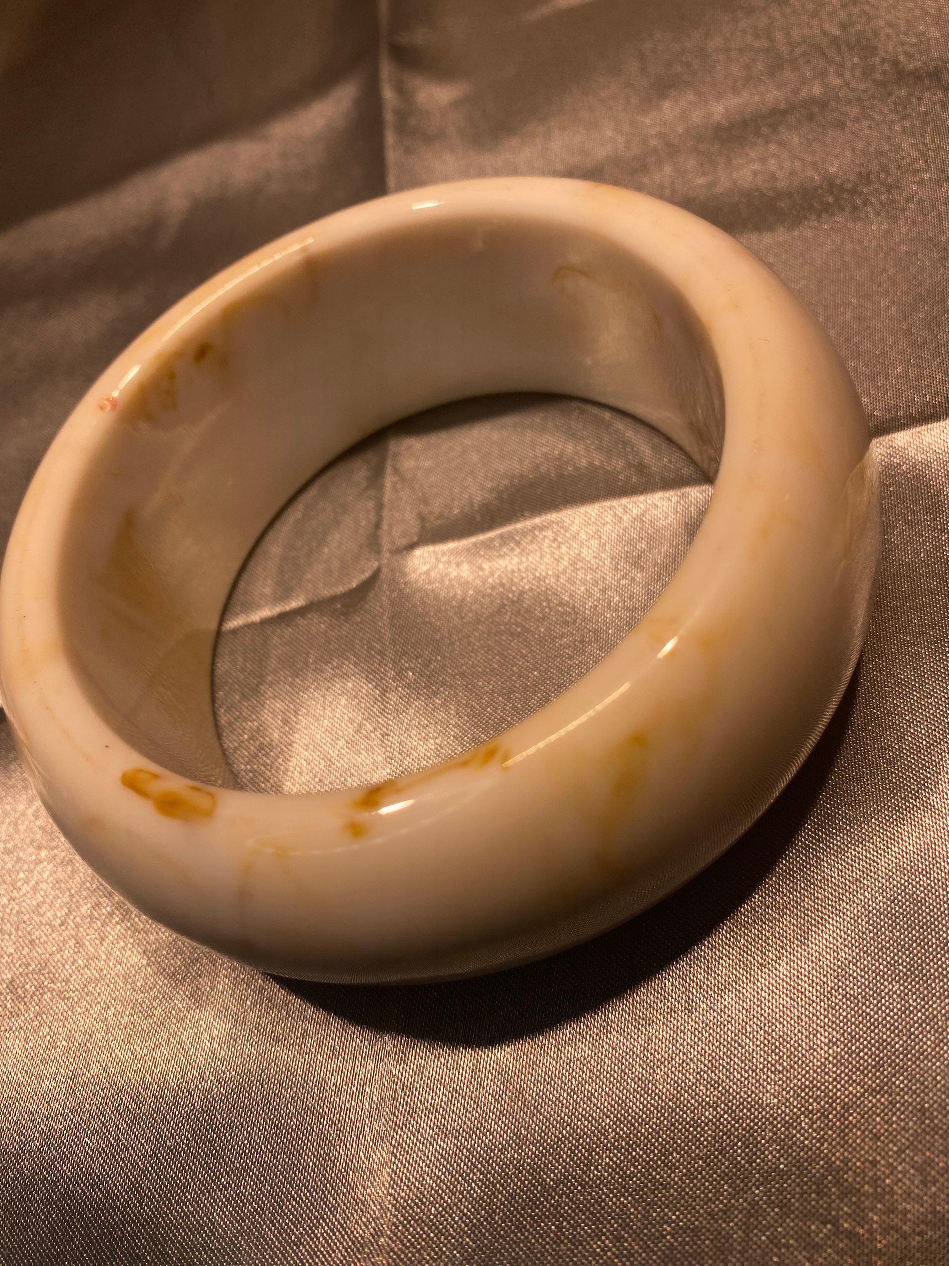 bracelet en résine blanc