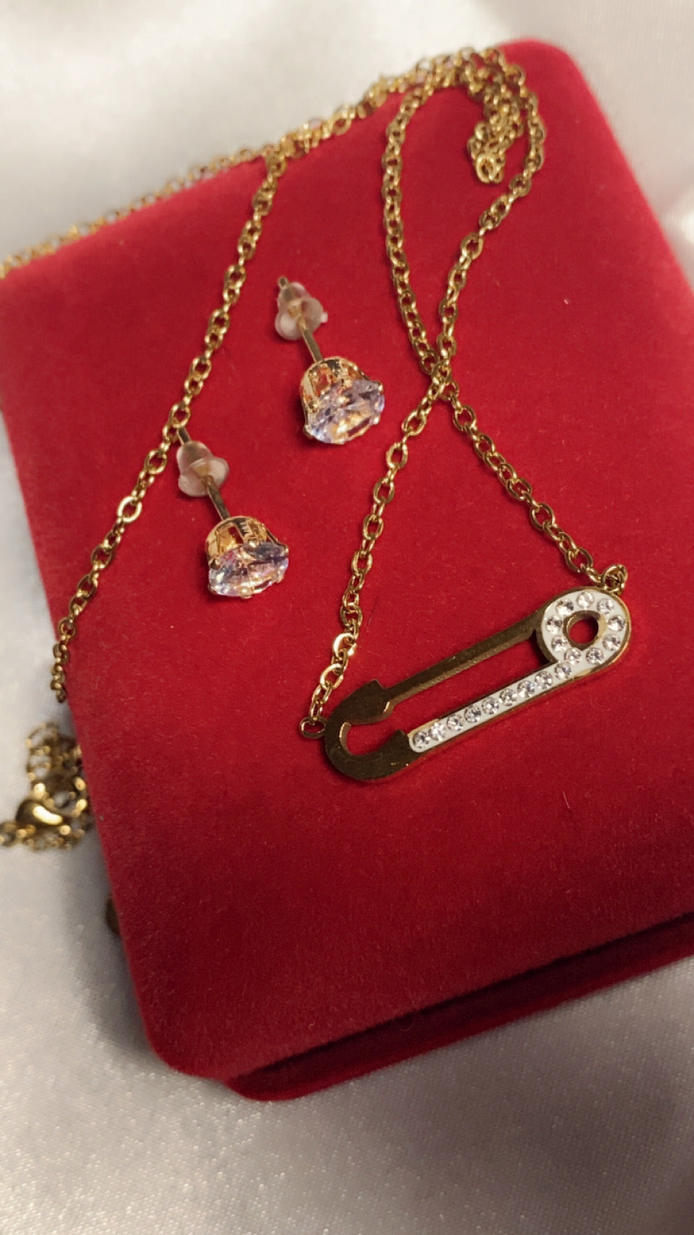Parure collier épingle Lamia