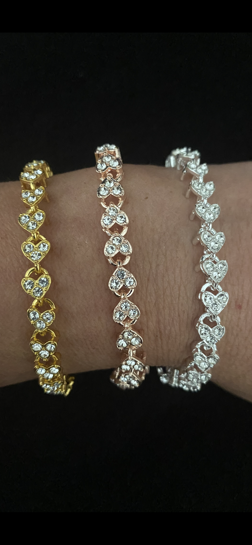 bracelet coeur doré